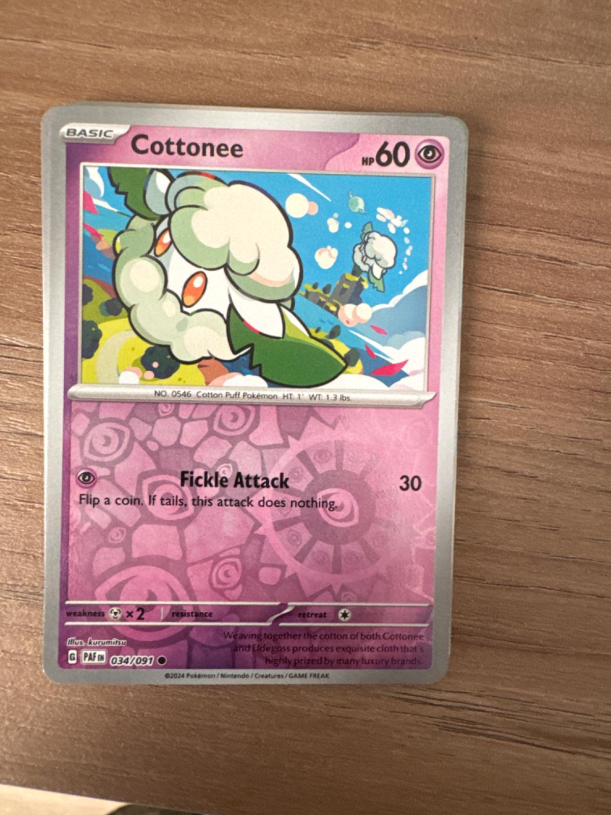 Cottonee [Reverse Holo] #34