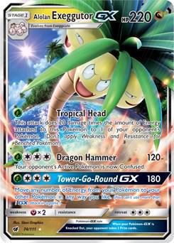 Alolan Exeggutor GX #74