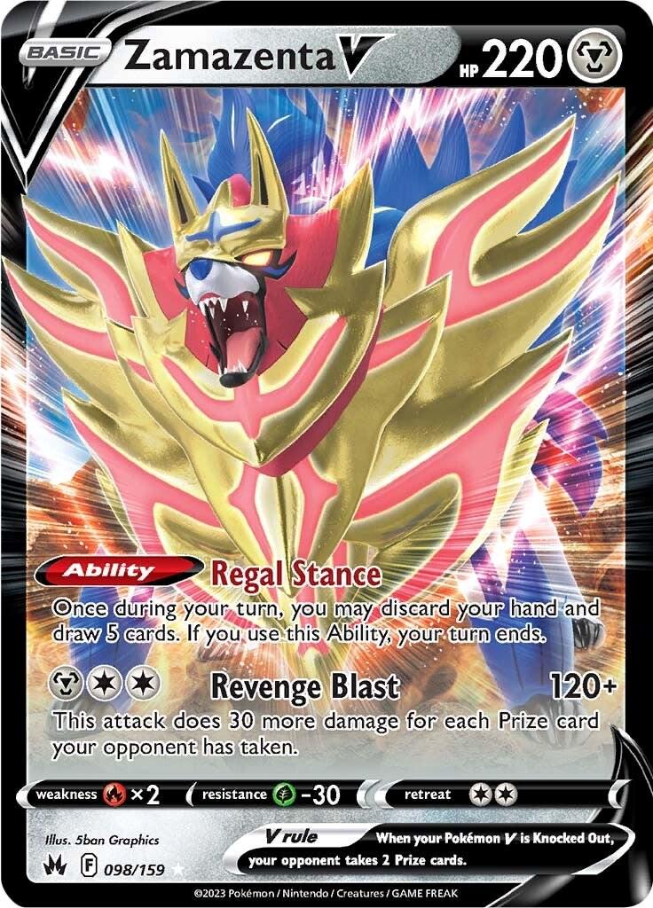 Zamazenta V #98 [V HOLO]