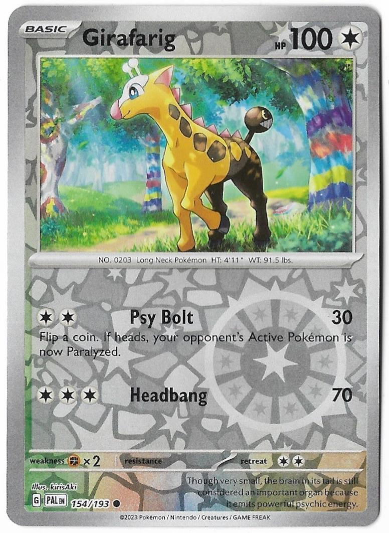 Girafarig [Reverse Holo] #154